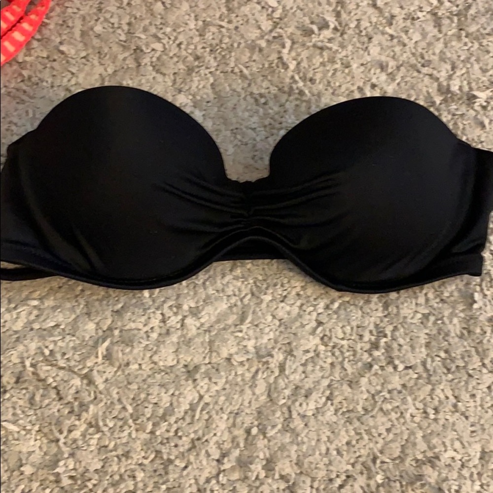 Simple black Bando swimsuit
